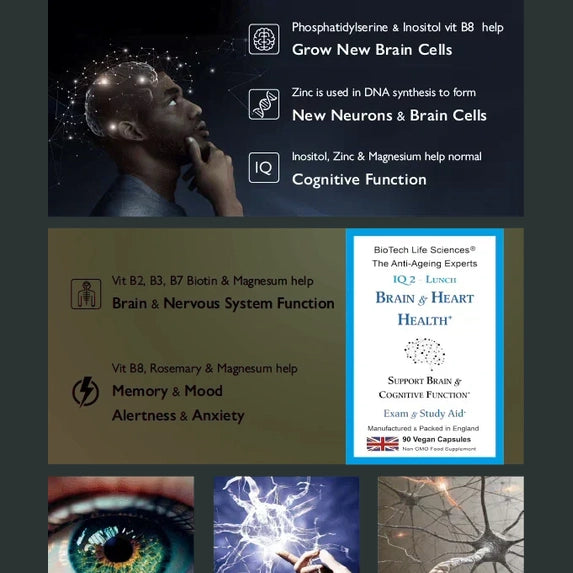 Biotech Life Iq2 Brain & Heart Health+ 30s