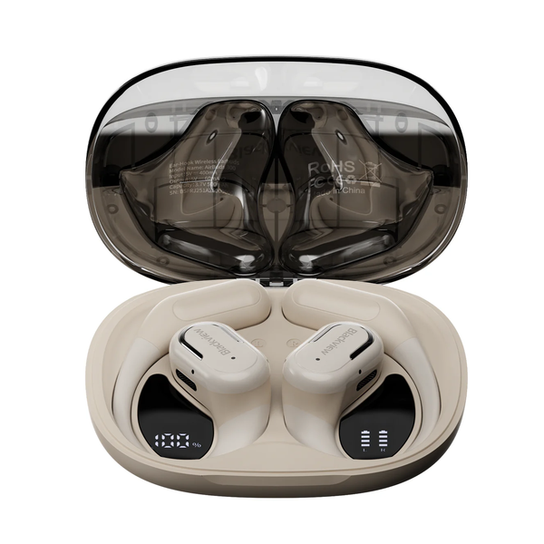 Blackview AirBuds 300 IPX5 Waterproof Smart Digital Power Display ENC Noise Cancellation Microphone Bluetooth 6.0 Open-ear OWS Earbuds