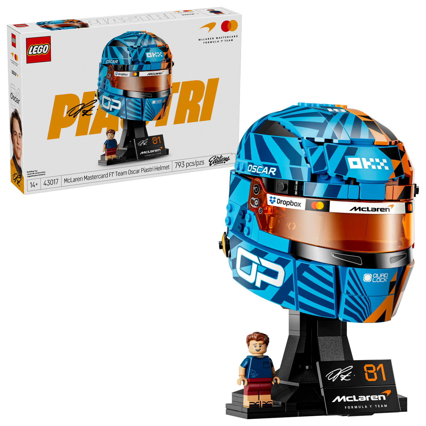 Lego McLaren Mastercard F1 Team Oscar Piastri Helmet (43025)