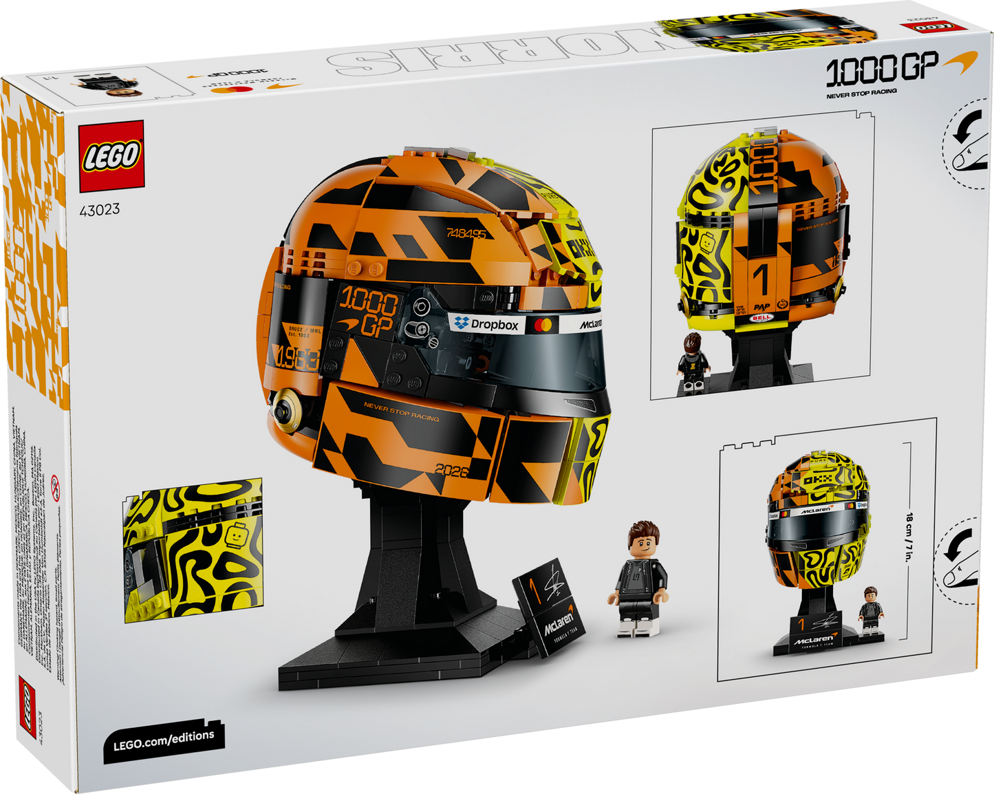 Lego McLaren Mastercard F1 Team Lando Norris Helmet (43023)