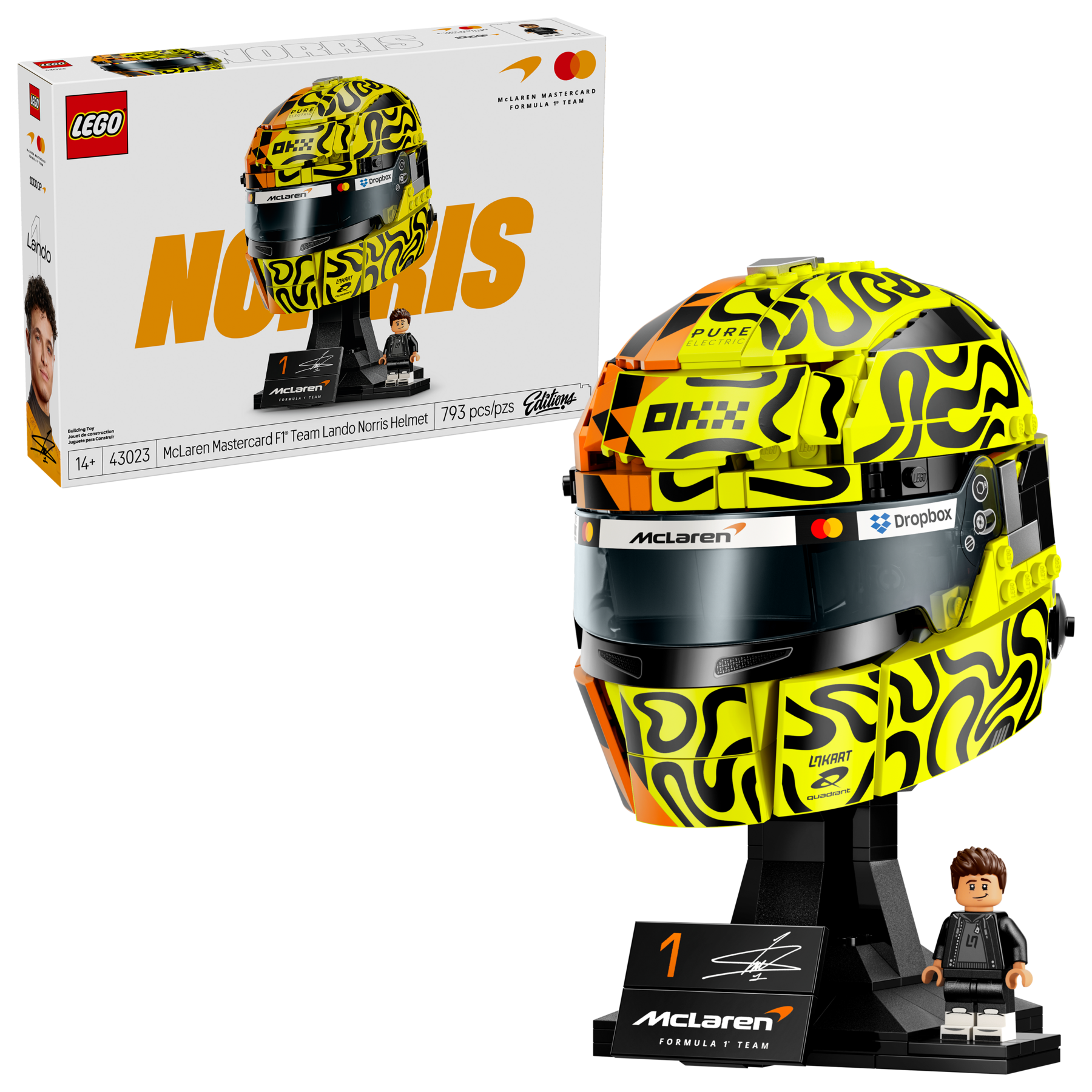 Lego McLaren Mastercard F1 Team Lando Norris Helmet (43023)