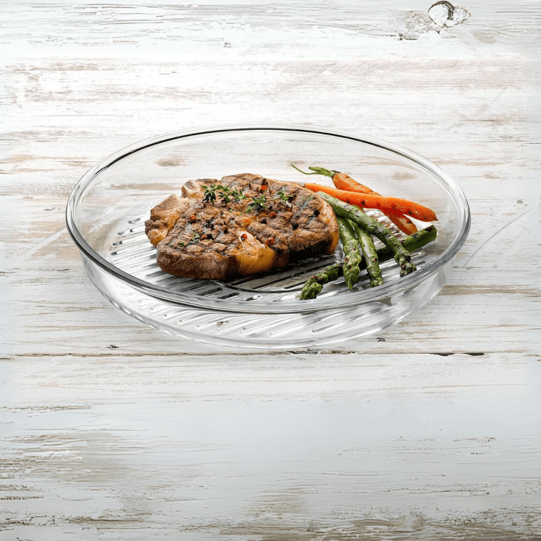 Borosilicate Glass Grilled Round Baking Tray 31.85 cm Lebanon"
