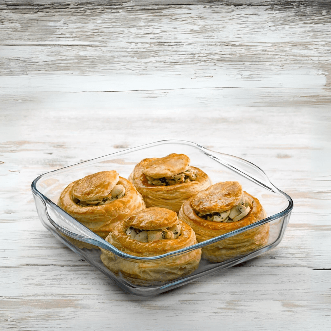 Borosilicate Glass Square Casserole 8x23x25 cm