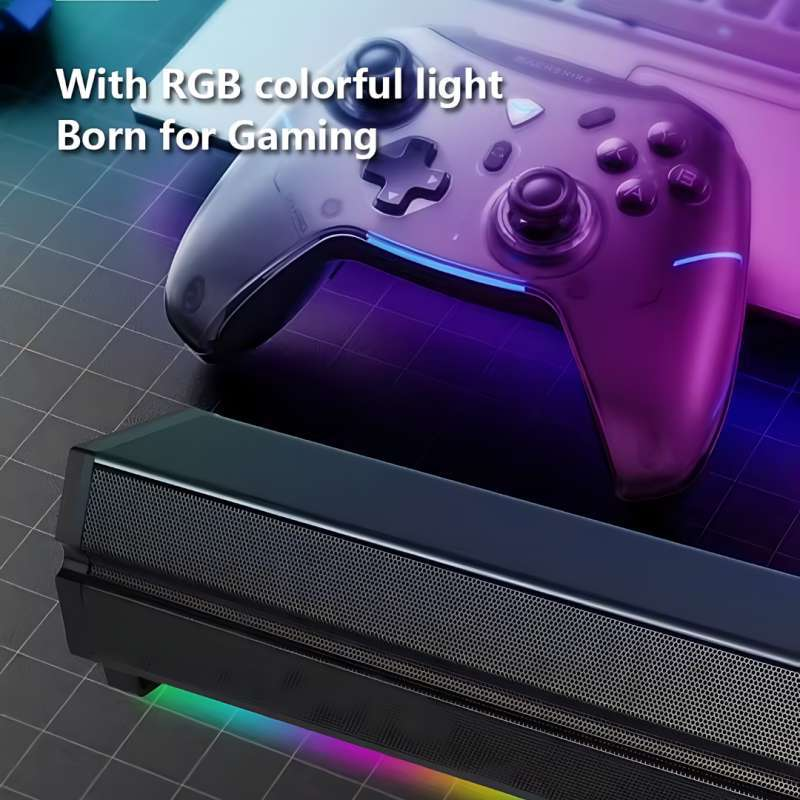 Kisonli LED-802 RGB Wireless Bluetooth Speaker 5.3 Retro Sound bar - Medaid International