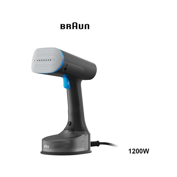 Braun QuickStyle 5, Garment Steamer, Dual Heated FreeGlide 3D Technology, Handheld Garment Steamer with FastHeating 45 Sec, Vertical Ironing, Capacity 150 ml, Cord 2.5m, 1200W GS5031BL