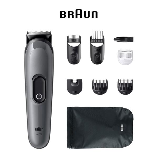 Braun AIO3540 All-in-One Series 3 Beard Trimmer with 8-in-1 Grooming Kit