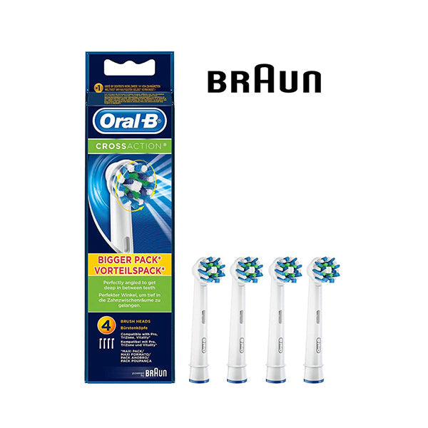 Oral-B Cross Action Replacement Brush Heads - Pack Of 4