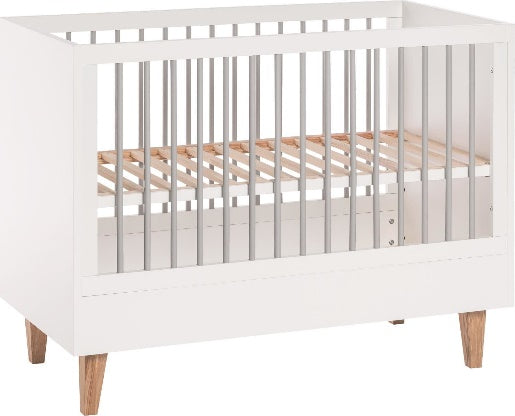 Vox - Cot Bed 70x140cm Concept - Baby White,Grey