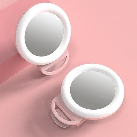 5.5 inches BIG SIZE 115 x 143 x 16 mm 3 Brightness Levels LED Selfie Ring Light Dimmable LED Ring Lamp Mobile Phone Holder Beauty Makeup Light Mirror