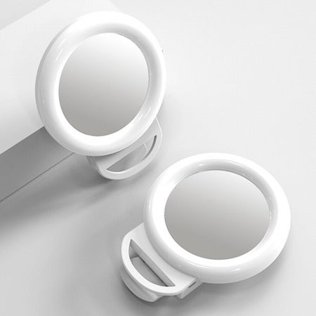5.5 inches BIG SIZE 115 x 143 x 16 mm 3 Brightness Levels LED Selfie Ring Light Dimmable LED Ring Lamp Mobile Phone Holder Beauty Makeup Light Mirror
