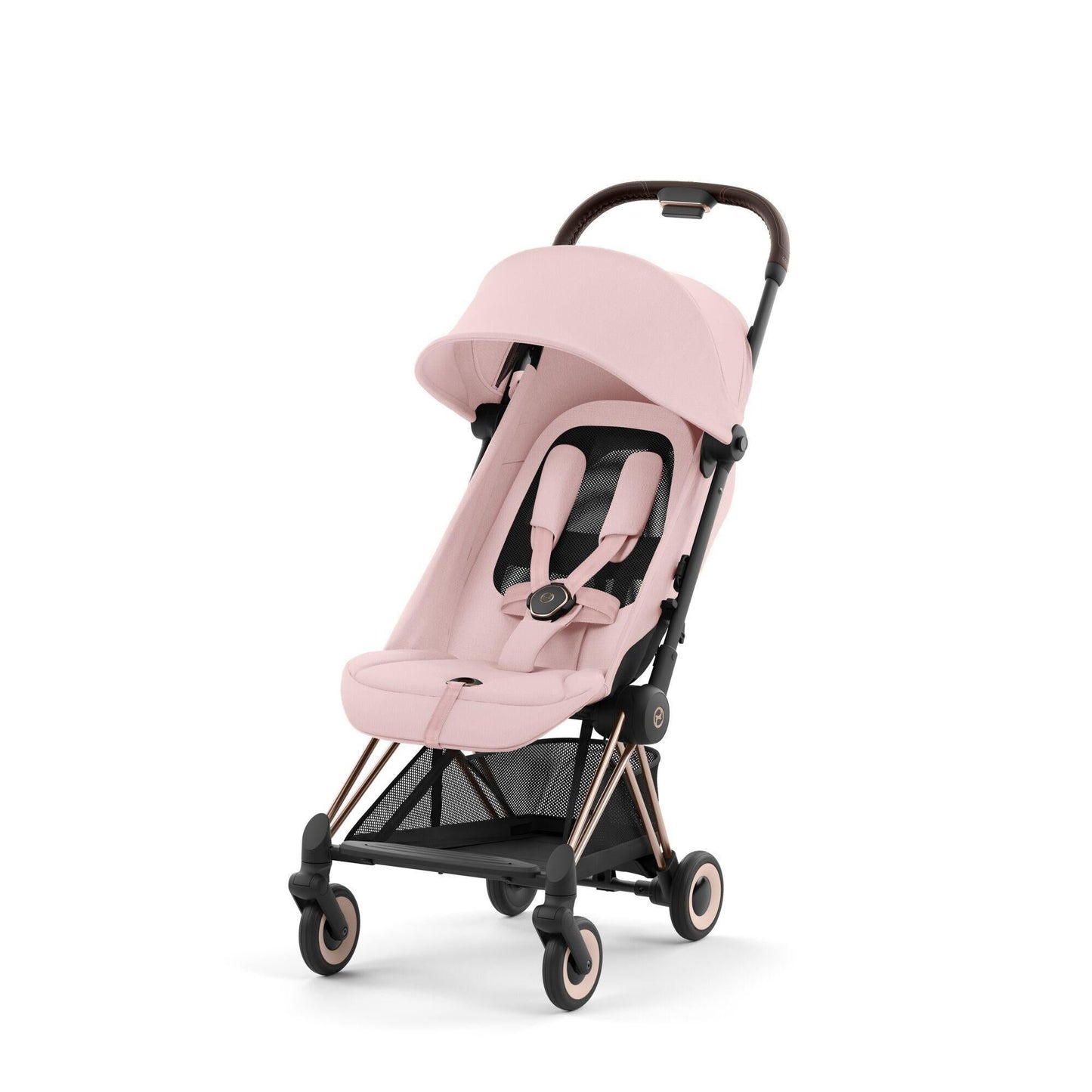 Cybex - Coya Travel System Stroller - Rose/Gold Peaach - Pink Light