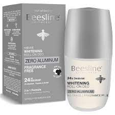 Beesline Whitening Roll-On Deo - Zero Aluminum- Fragrance Free - Medaid International