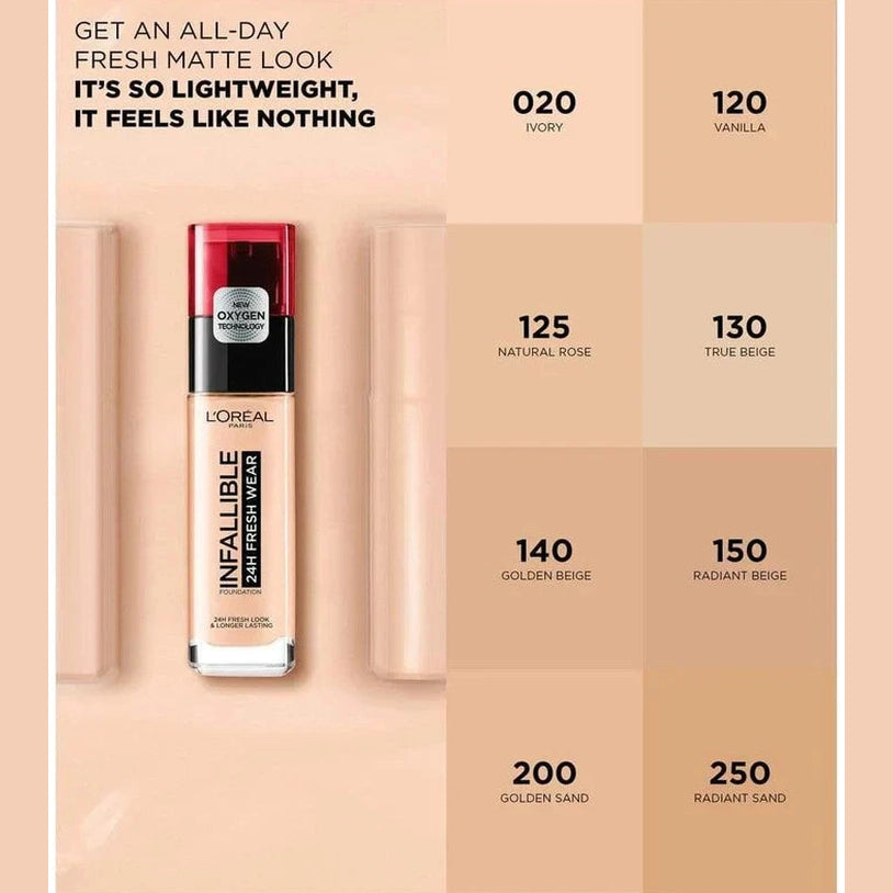 L'Oreal infallible 24hr liquid foundation - Medaid International