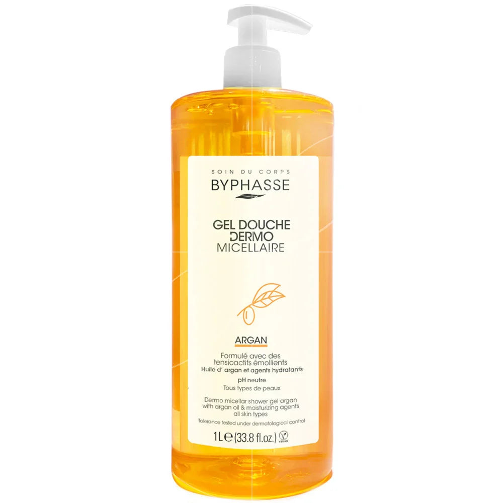 Byphasse gel douche dermo micellaire - Argan 1L