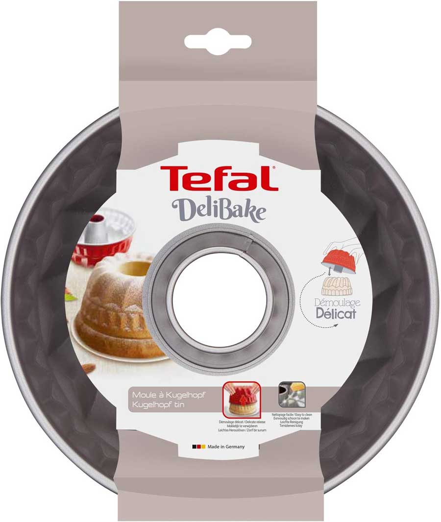 Tefal Delibake Kugelhopf Steel Baking Mould 22cm