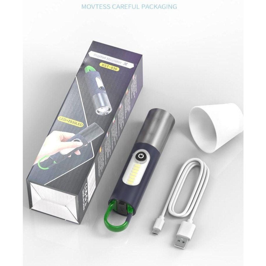 Powerful Zoomable 5-in-1 LED Flashlight