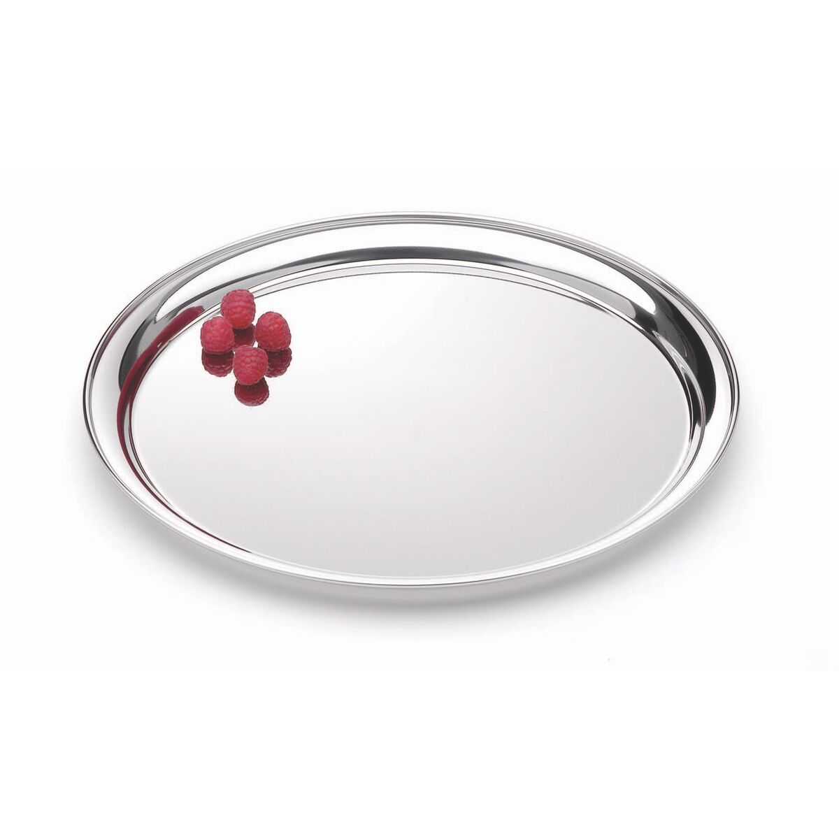 Tramontina Service round stainless steel tray