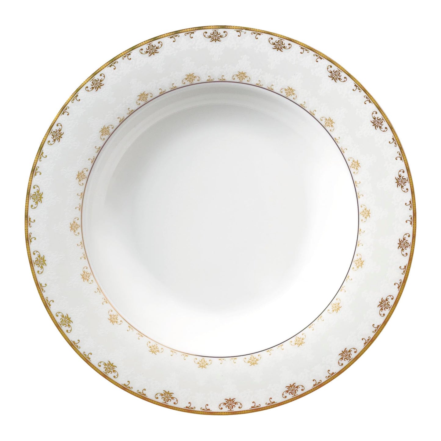 Symphony gold design soup plate Ø:21.5cm