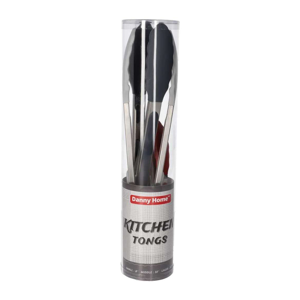 Danny Home 3-Pieces Stainless Steel Kitchen Tongs Set