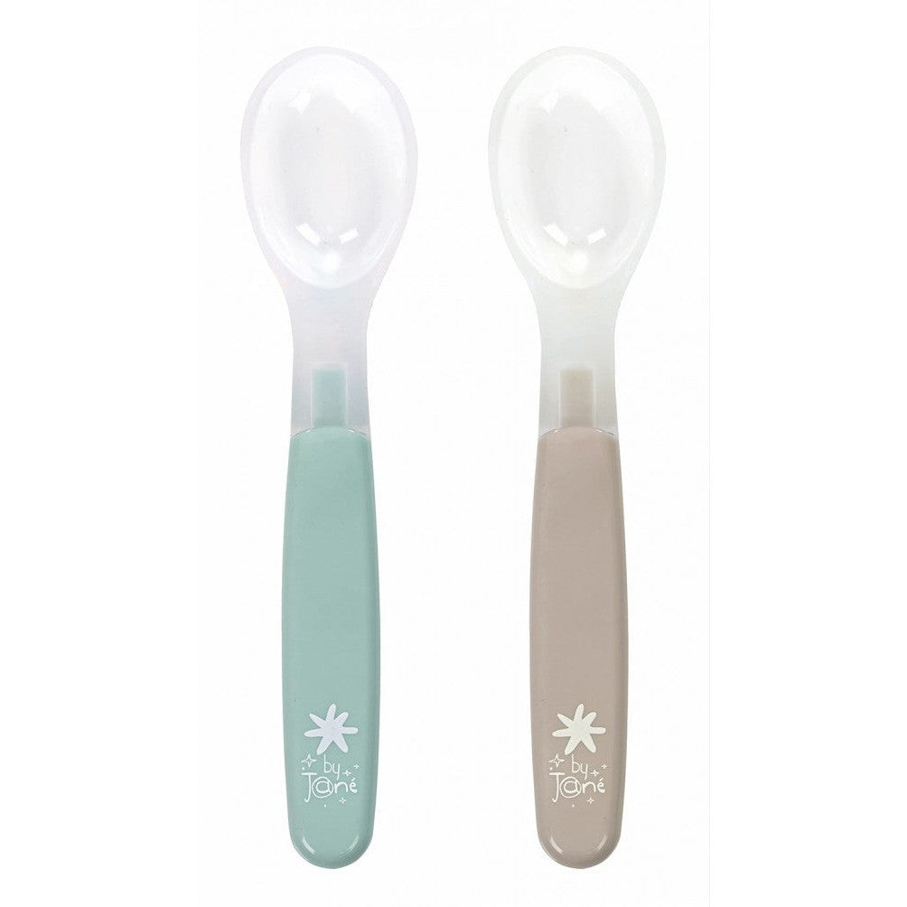 Jane Pack Of 2 Silicone Spoons For Babies