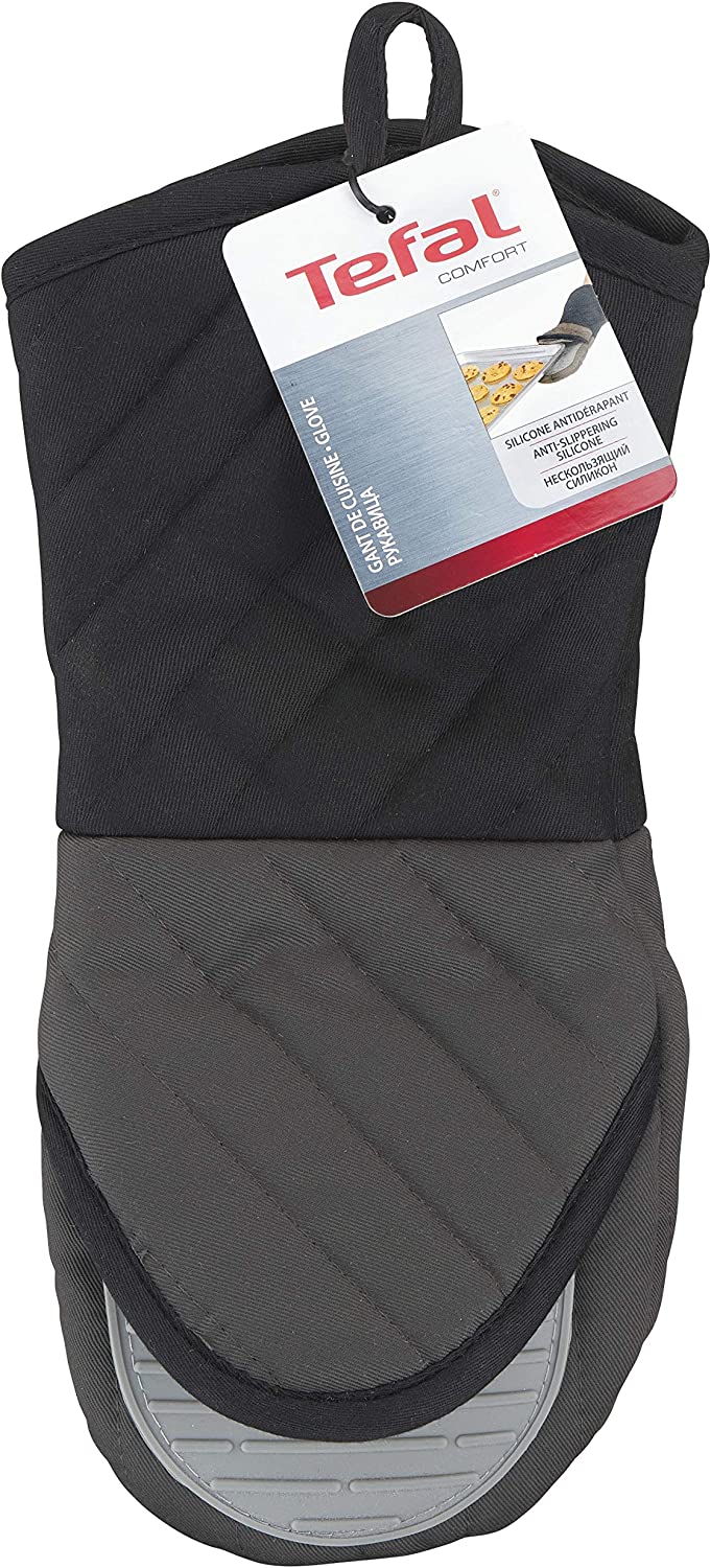 TEFAL Comfort Kitchen Gloves Black/Grey