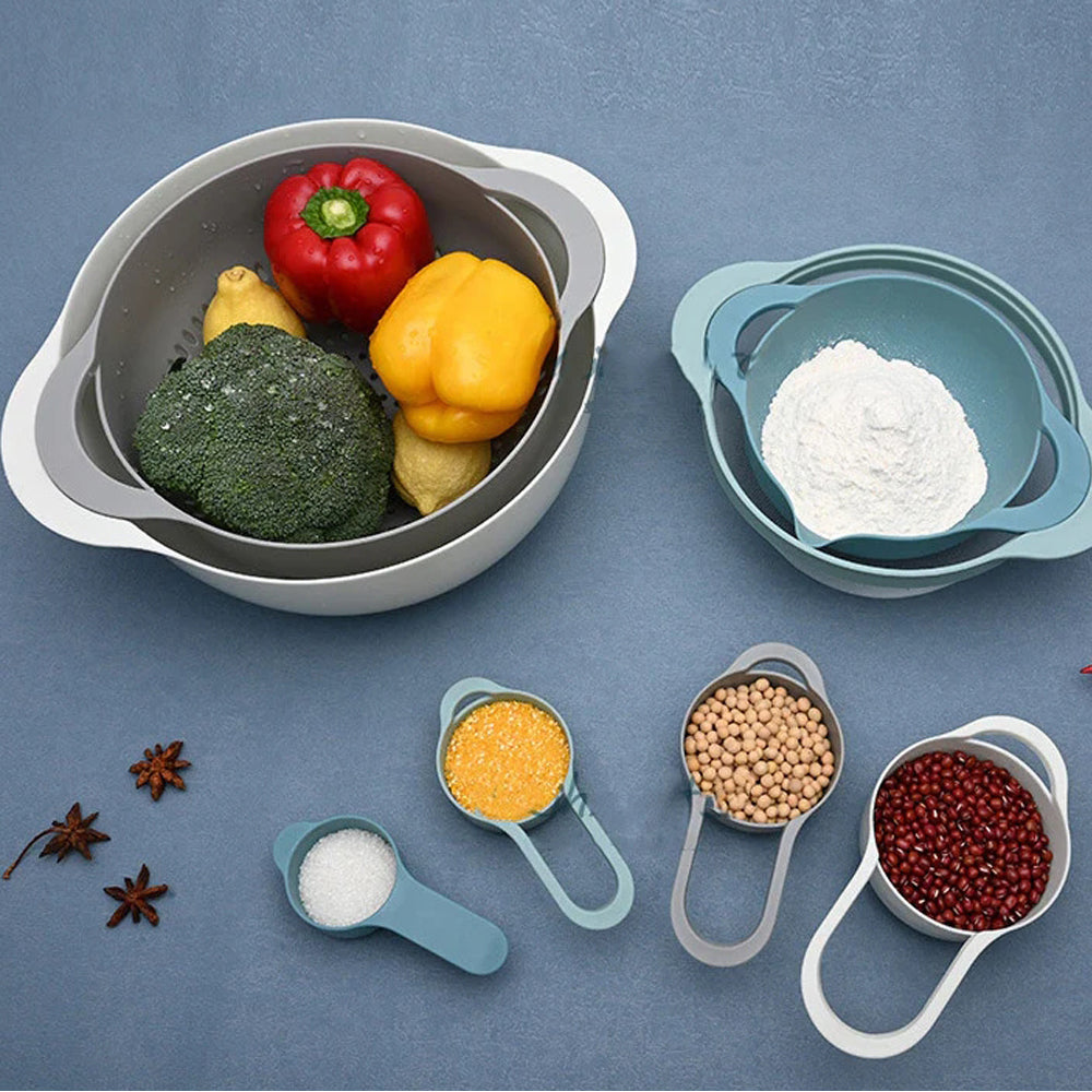 Danny Home 10-Pieces Nesting Measuring & Mixing Bowls