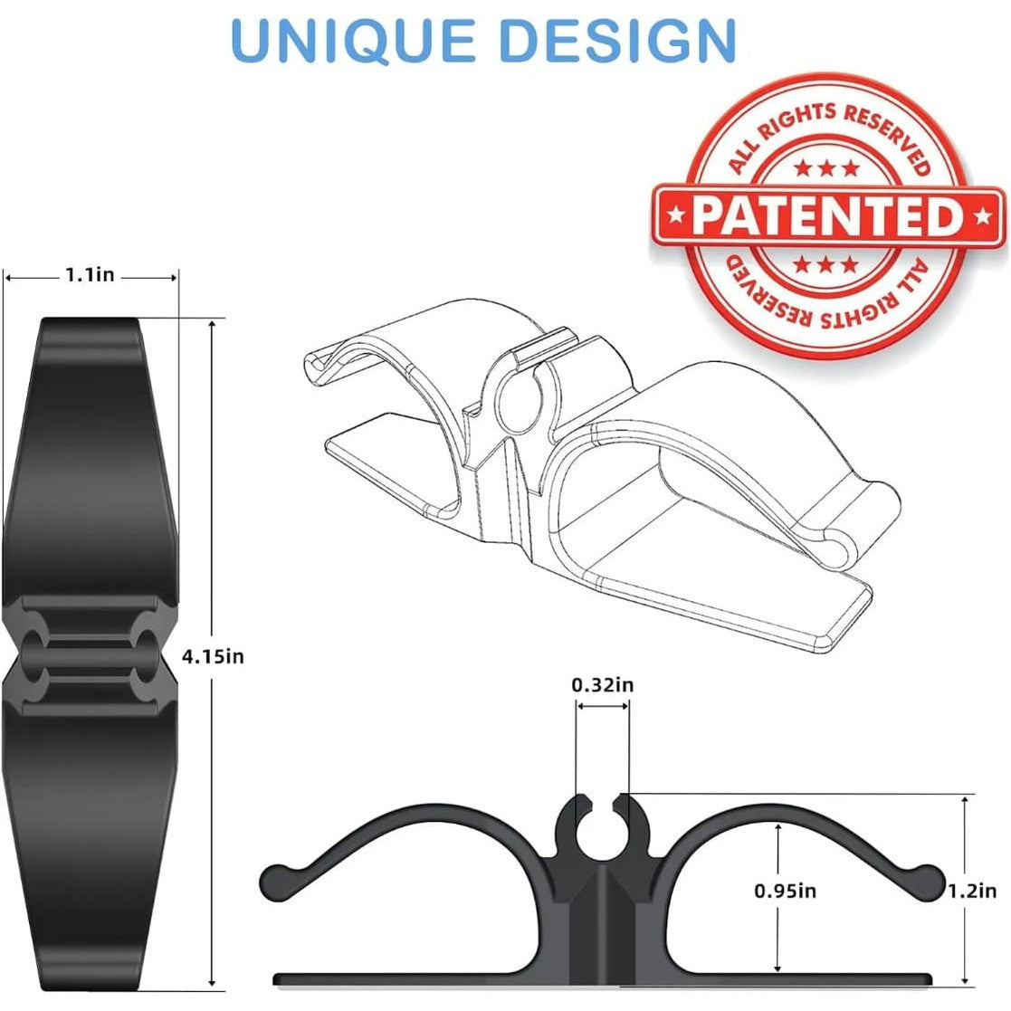 Silicone Cable Organizer (3 per pack)