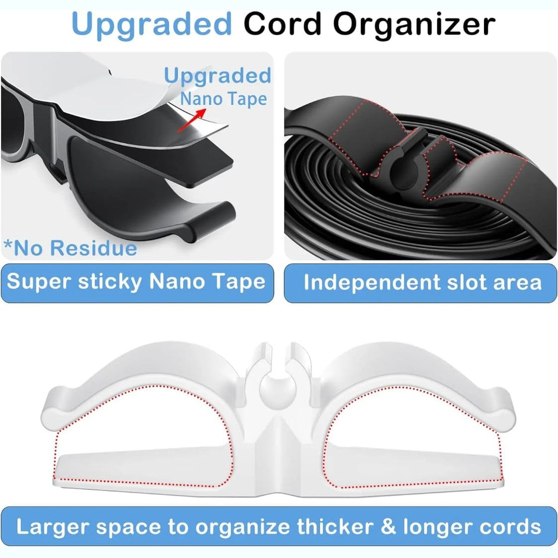 Silicone Cable Organizer (3 per pack)
