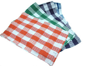 Squared pattern dishtowels X2