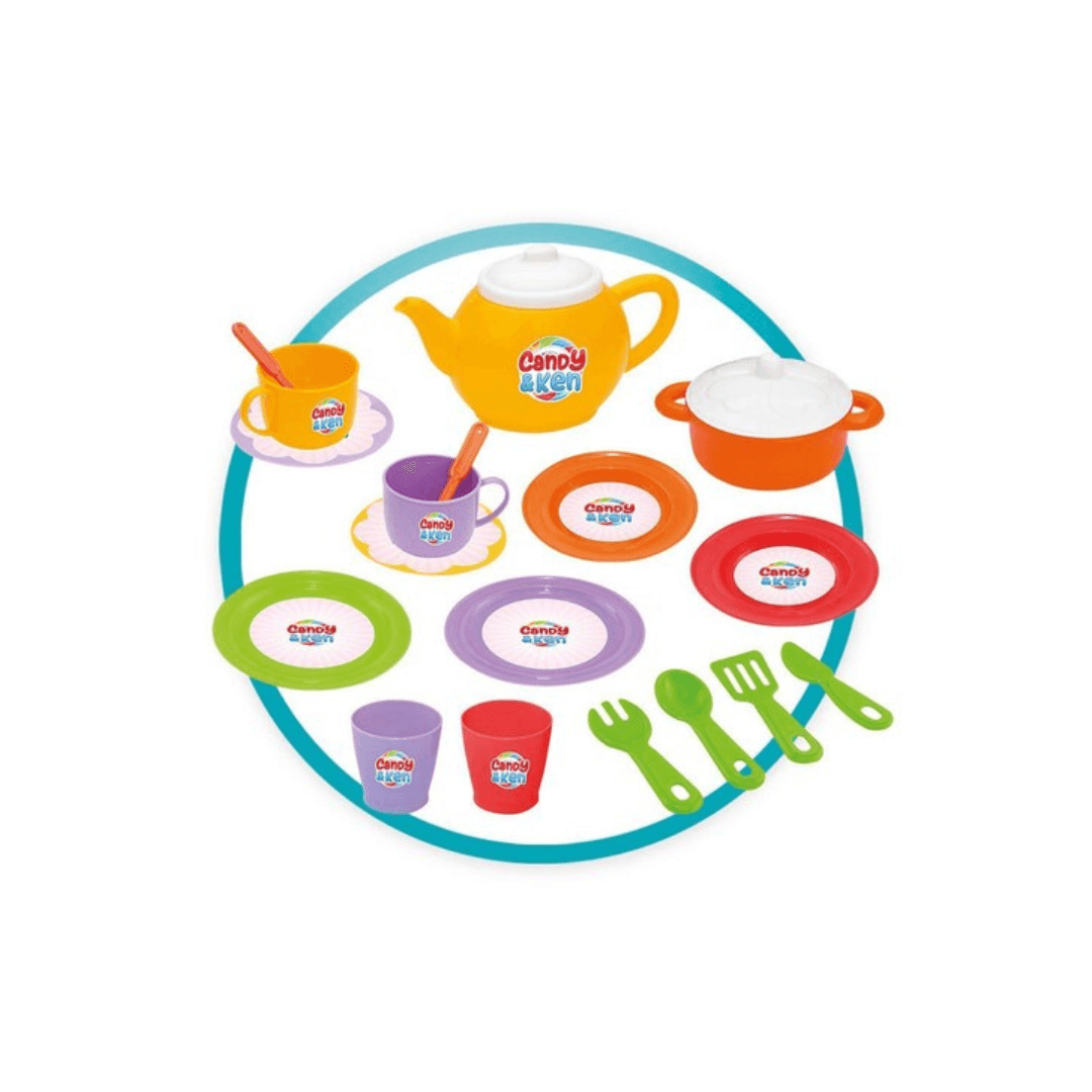 Candy & Ken Home Tea Set – 19-Piece Play Set