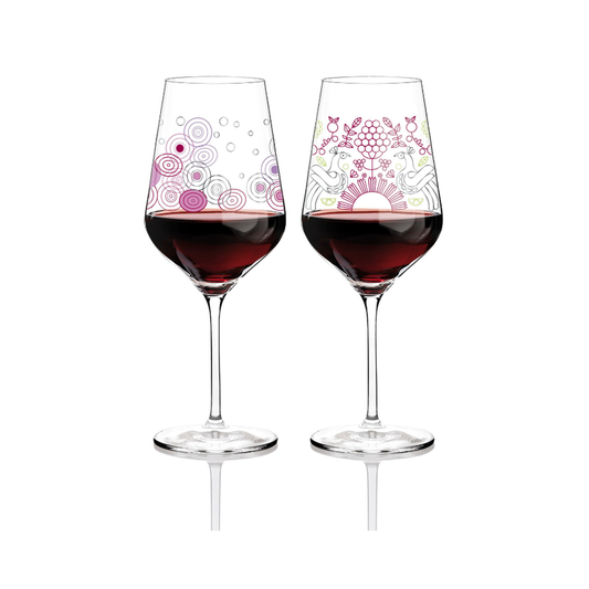 Ritzenhoff, Set Of 2 Red Wine Glasses, Ito & Jacquart