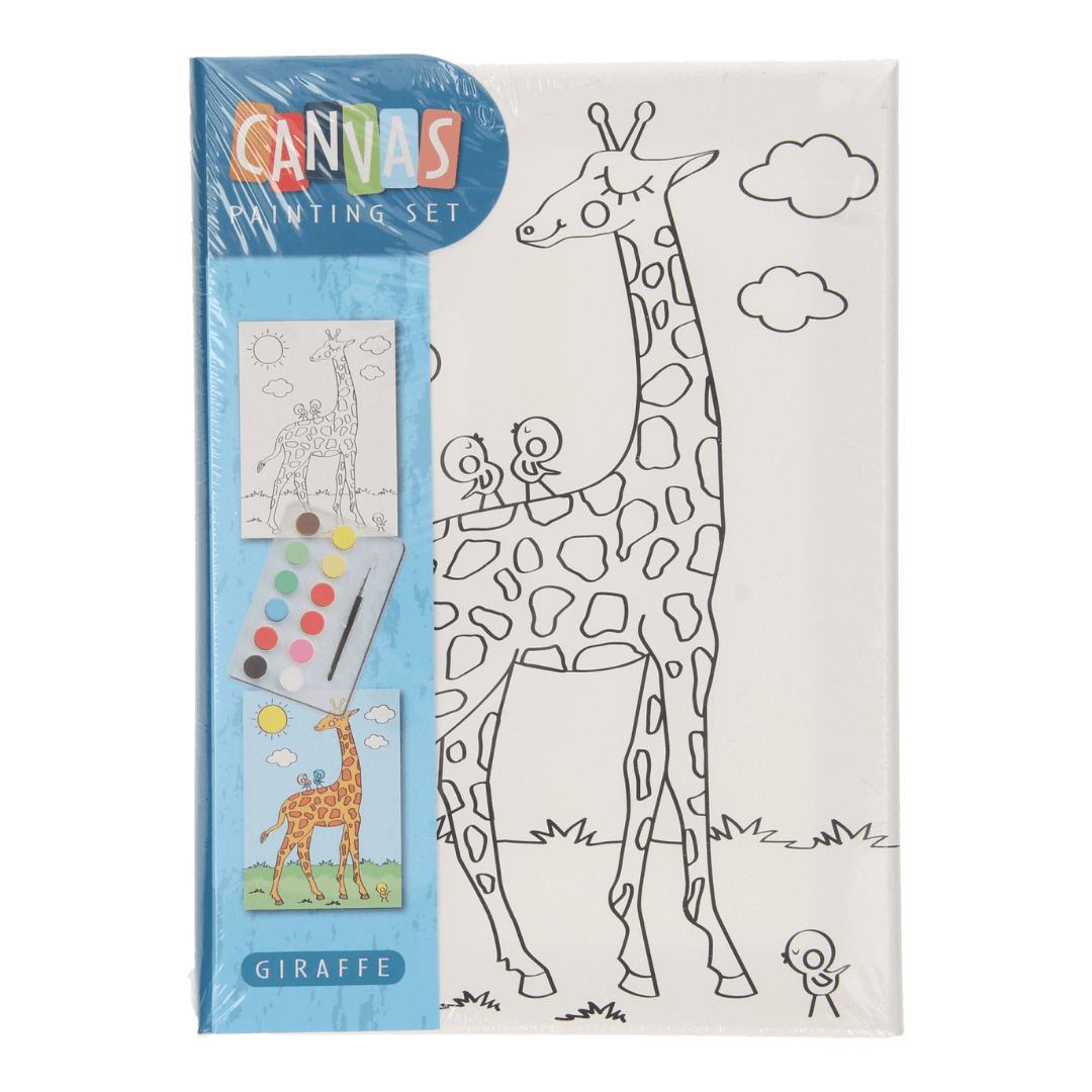 Canvas giraffe painting set 18×25cm Lebanon"
