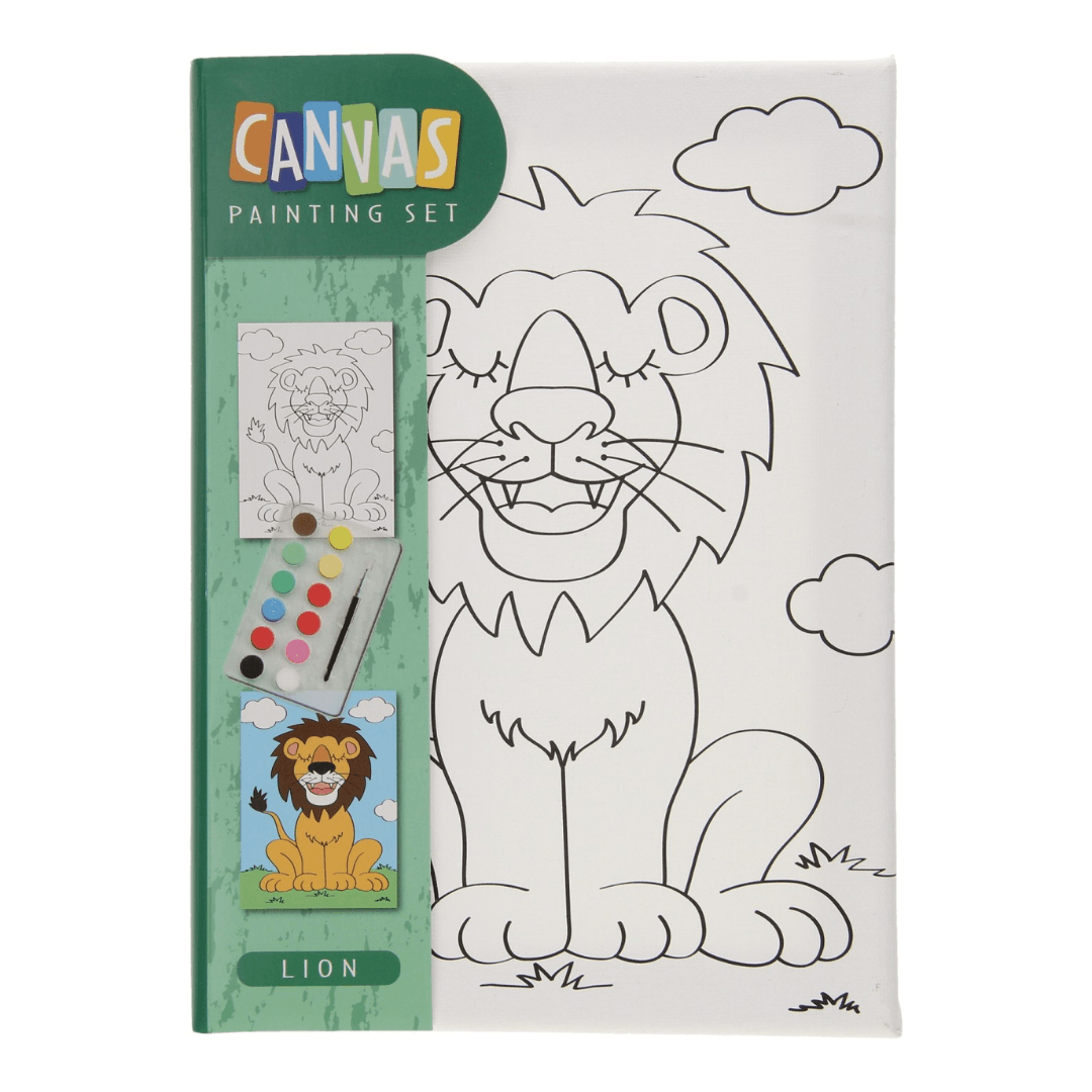 Canvas lion painting set 18 x 25 cm Lebanon"
