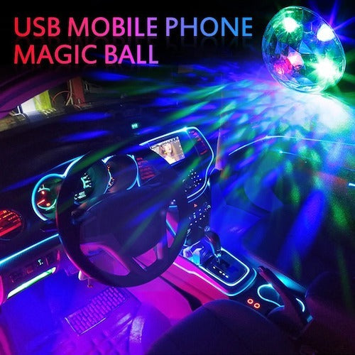 USB Car Party Light All Colors With Music Sensors