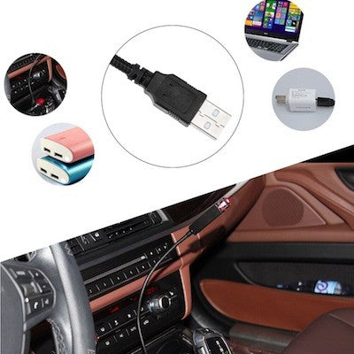 Car Roof Star Light Interior Mini LED Starry Laser Atmosphere Ambient Projector Lights USB Red Auto Decoration Night Galaxy Lamp