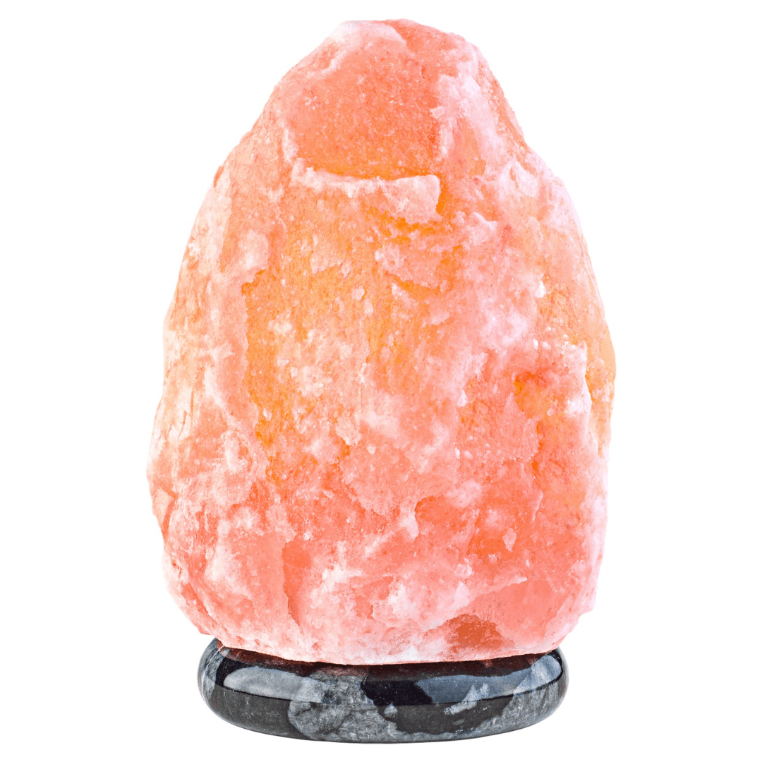 CASA Deco Handcrafted Salt Crystal illuminated With Marble Base