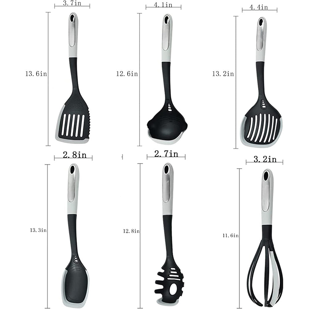 Danny Home 6-Pieces Non-Stick Silicone Cooking Utensils Set