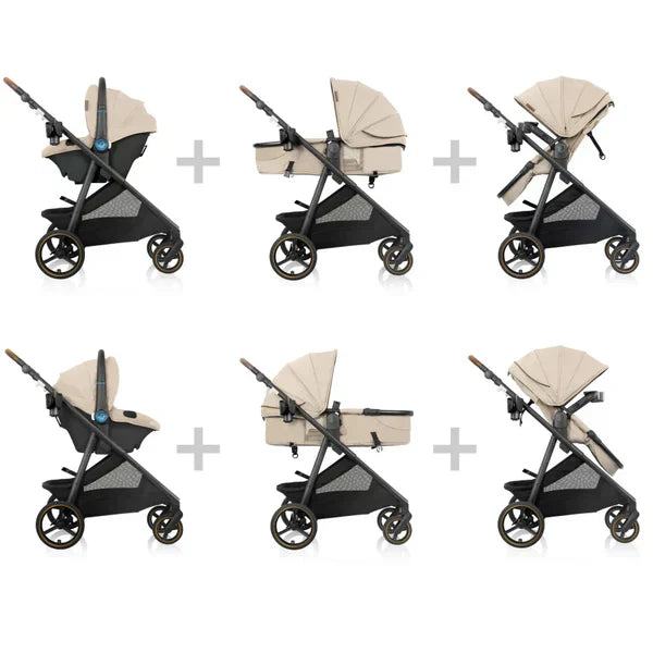 Evenflo - Shyft Intuiti Plus - Travel System - Travertine