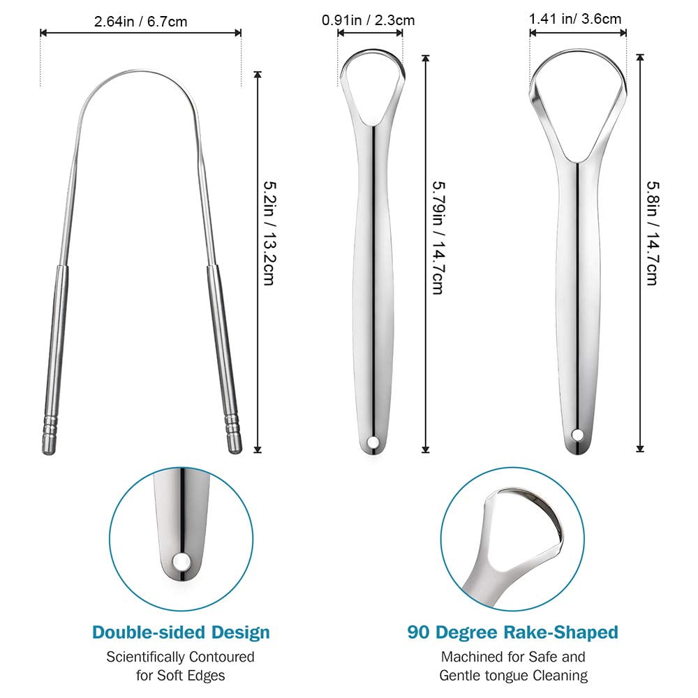 Tongue Scrapers Set (3 Pcs)