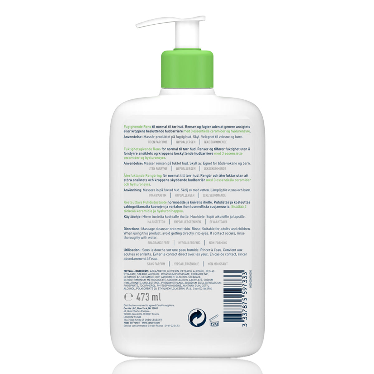 Cerave Hydrating Cleanser - 473 ml