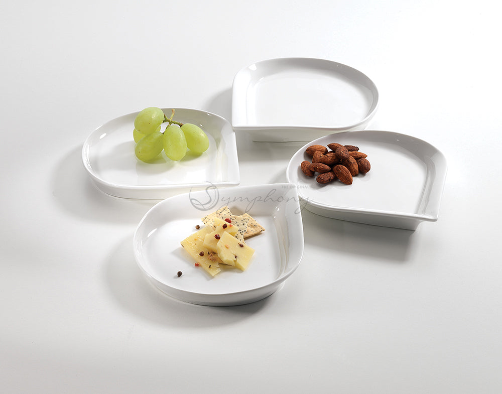 symphony tartine plates set of 4 - L:17cm