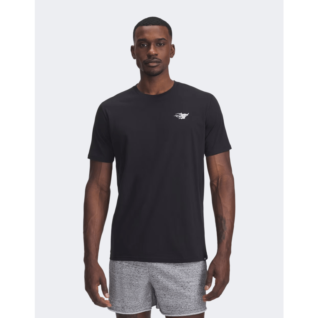 Under Armour Project Rock Truck Men Training T-Shirt Black/White - Medaid International