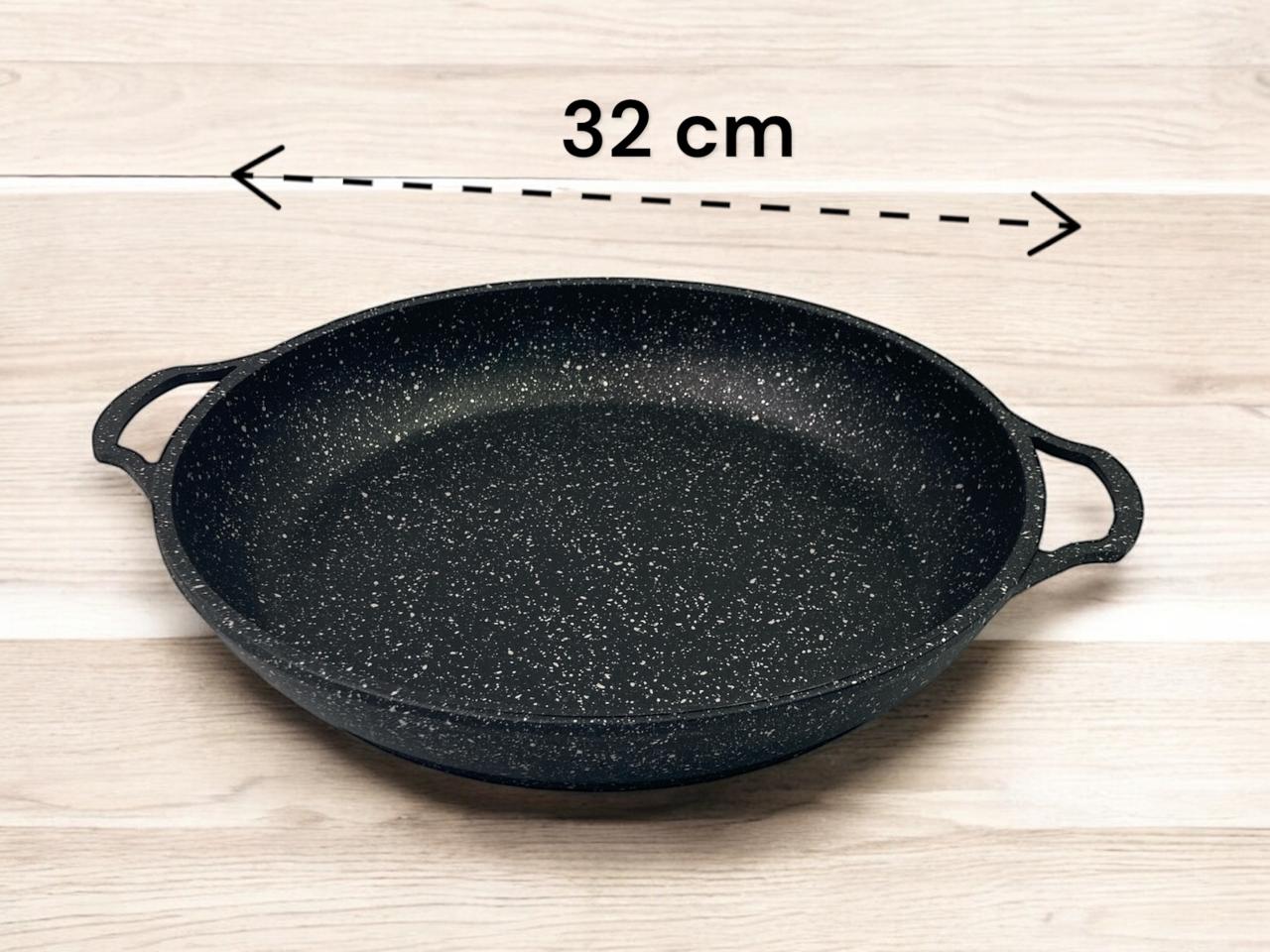 Dosthoff Cast Aluminum Granite Coated Paella Pan 32 cm