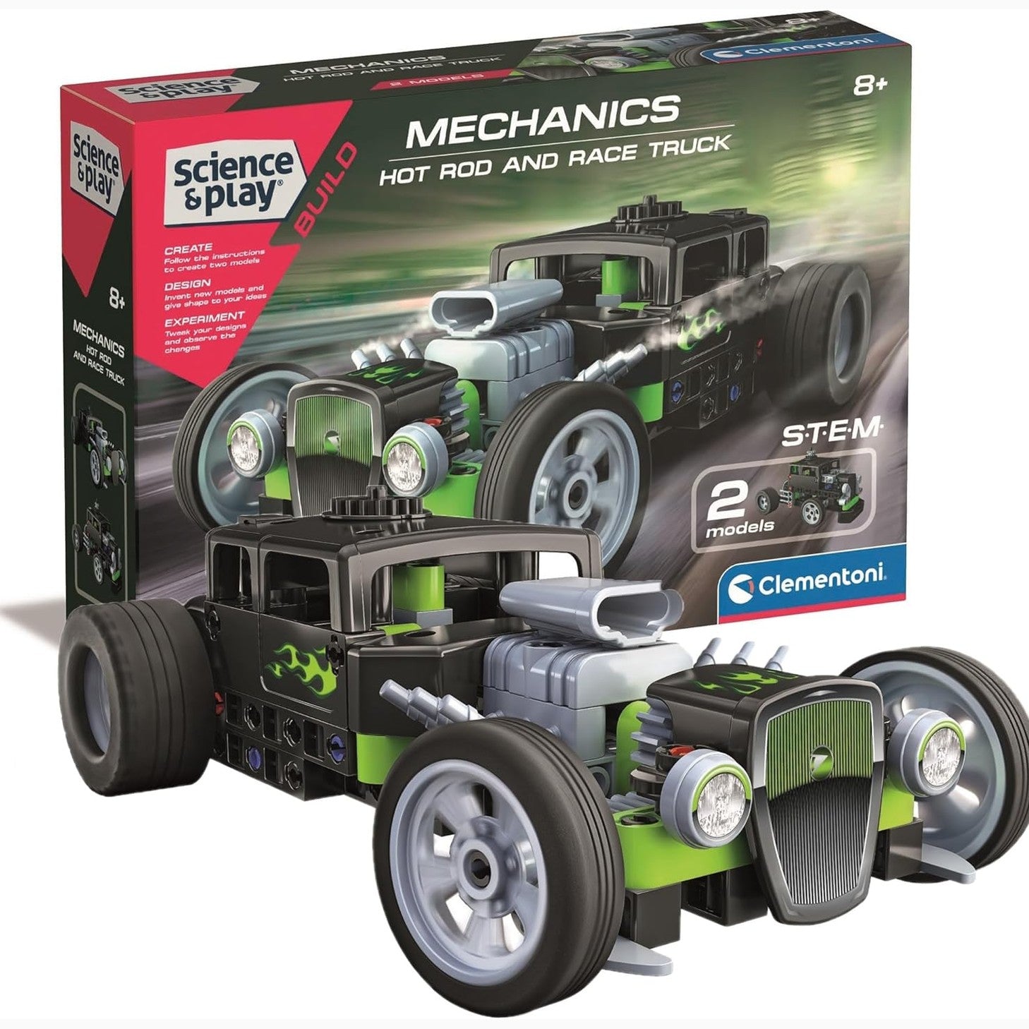 Clementoni Mechanics Hot Rod and Race Truck