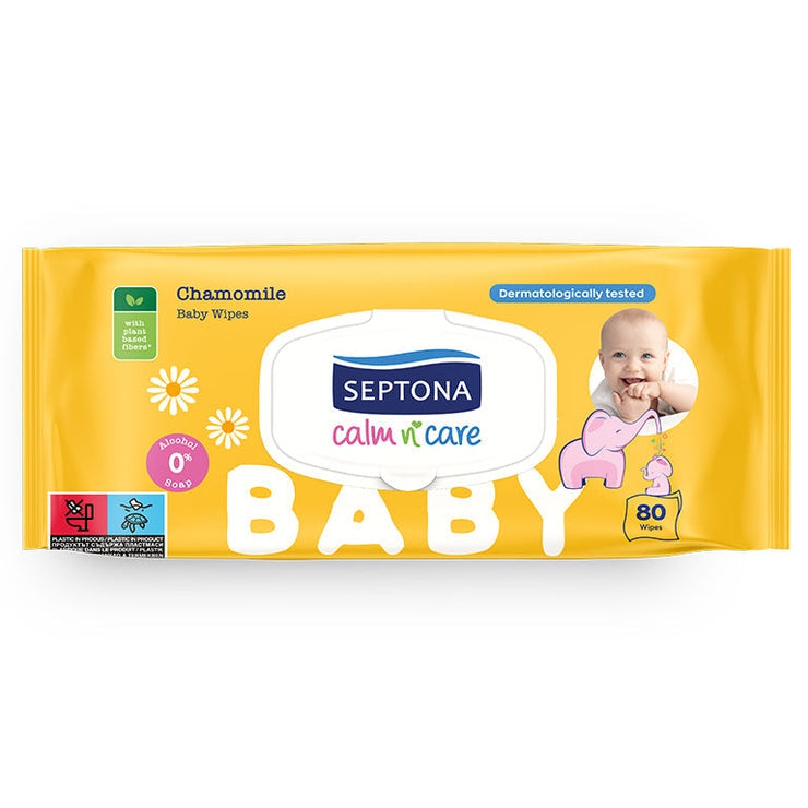 Septona Baby Wipes Calm&Care Chamomile 80'S