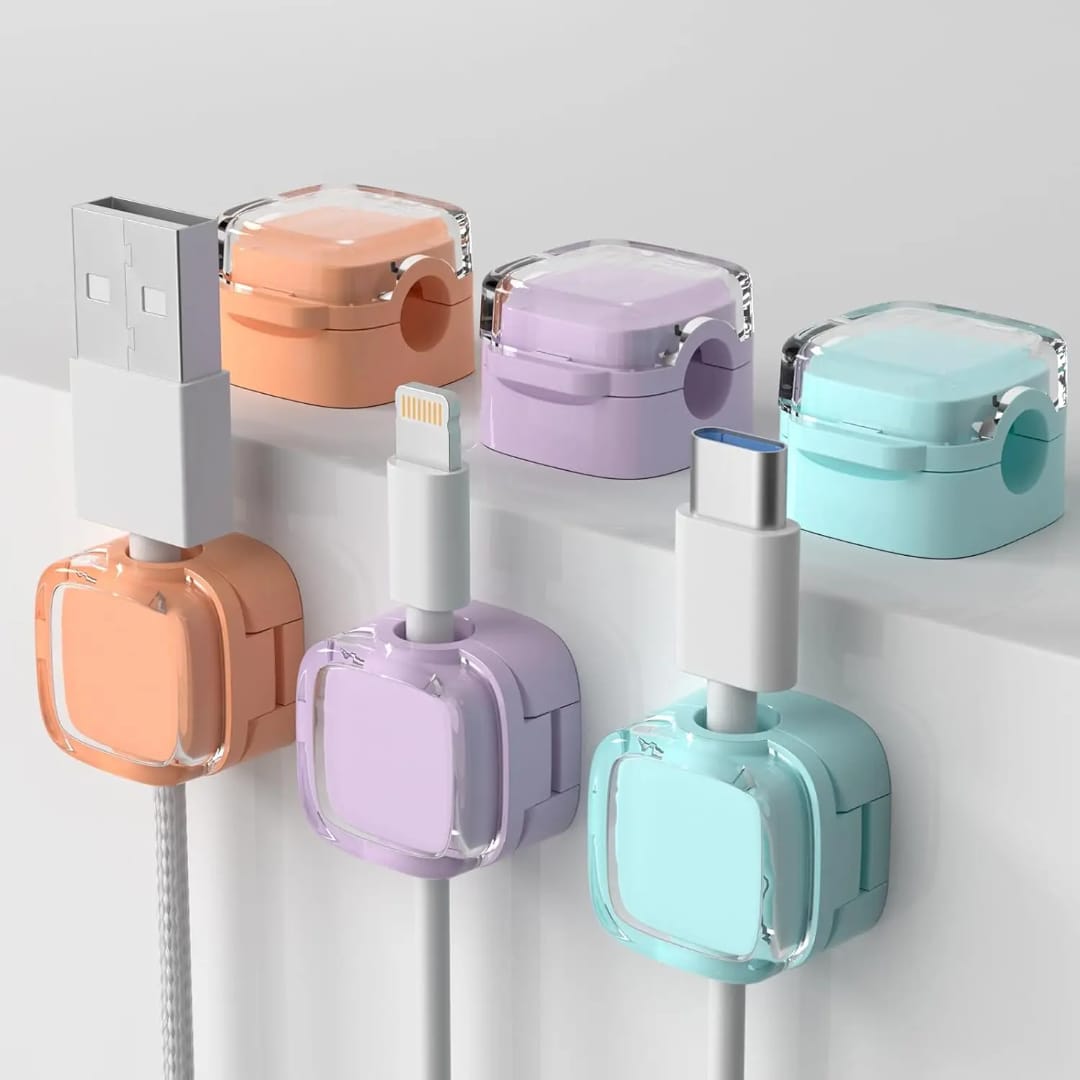 Magnetic Cable Clip Organizer (2 Per Pack)