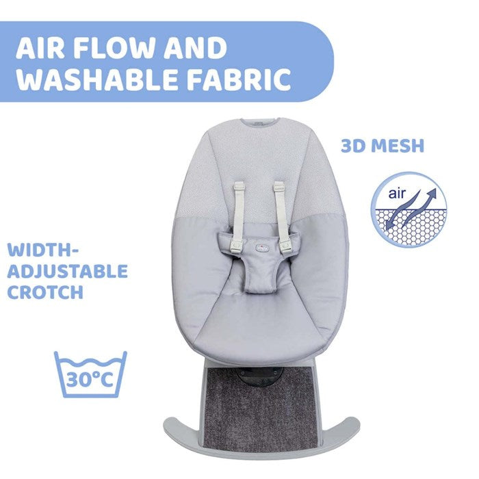 Chicco - Comfy Wave Baby Bouncer - Silver Spring