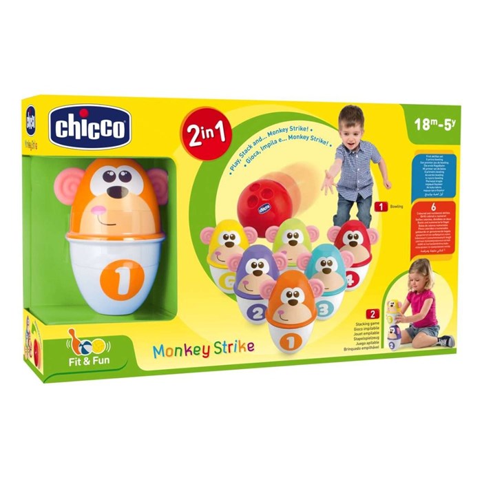 Chicco T - Monkey Strike - First Bowling Set