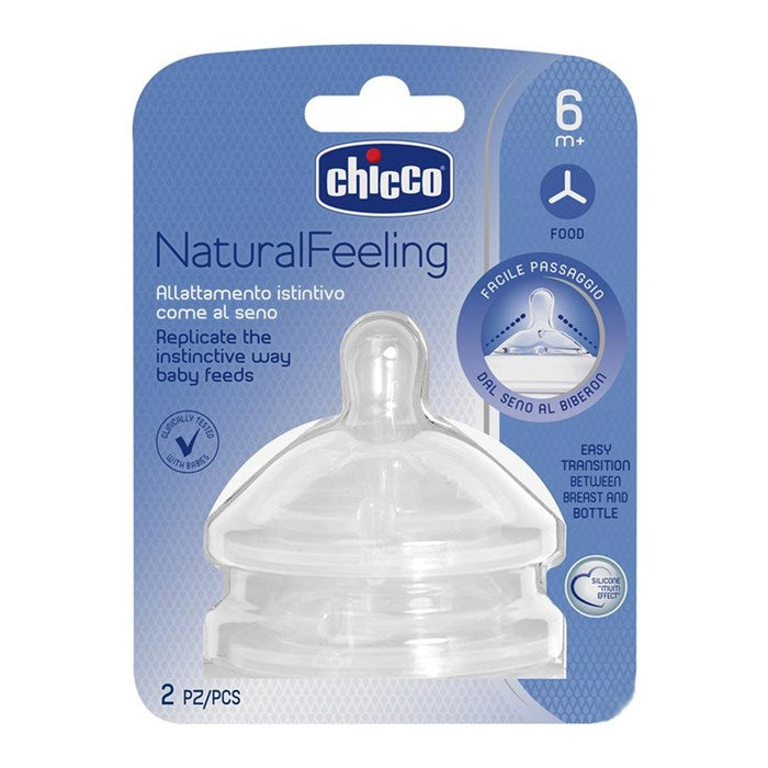 Chicco D- Teats Perfect 6m+ - Food Flow 2pcs - (20855)