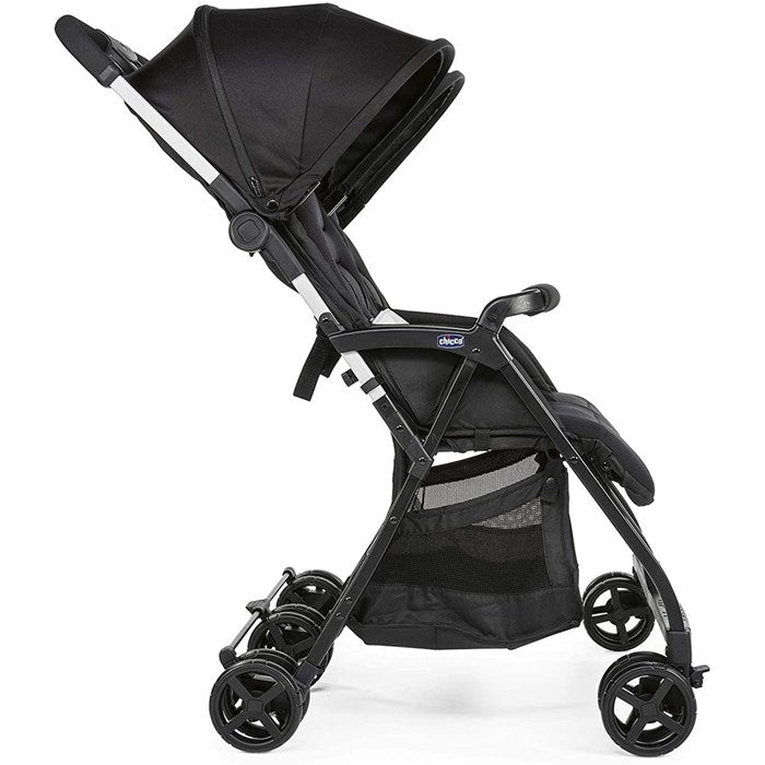 Chicco - Ohlala Twin Baby Stroller W/Rain Cover & Confort Kit - Black